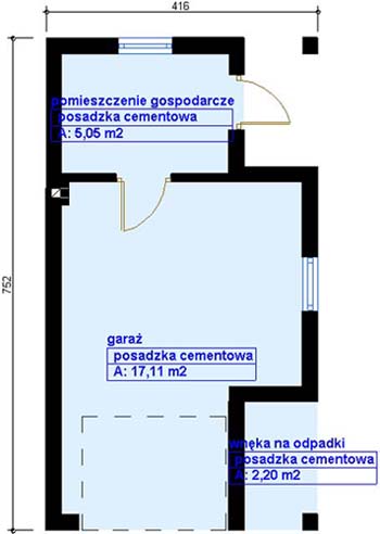 Rzut przyziemia - wariant 2 - G-04